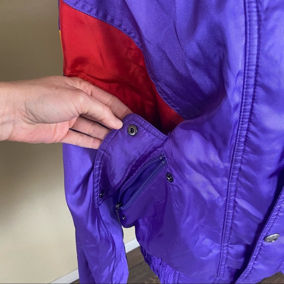 Descente vintage purple light weight ski jacket M - Picture 4 of 14